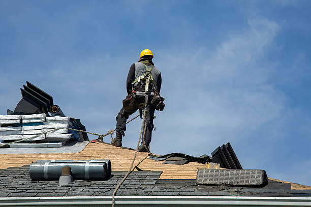 Professional Flat Roof Repair technician working in Troutman, NC